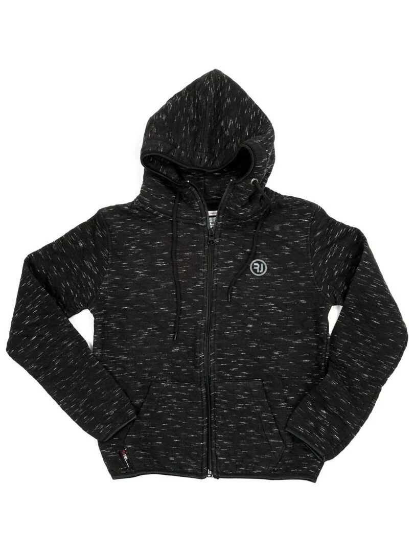 Sweat à capuche zippé WANTOS BOY Noir