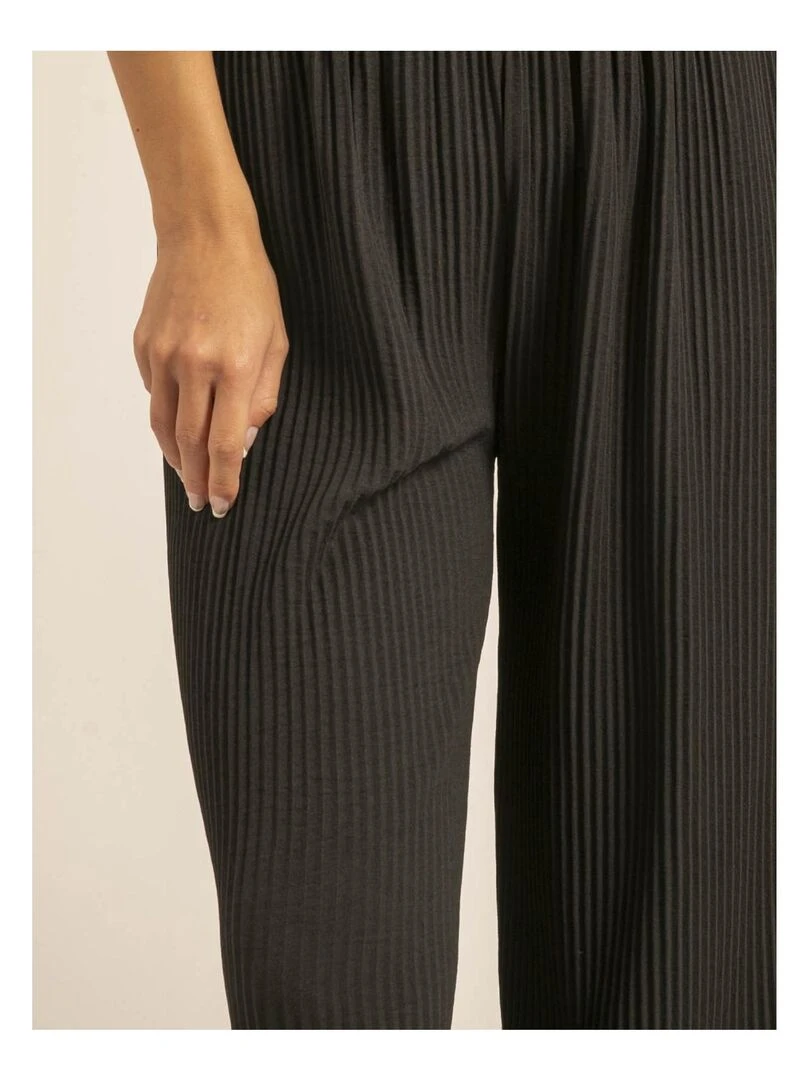 Pantalon plissé ELOU   Noir