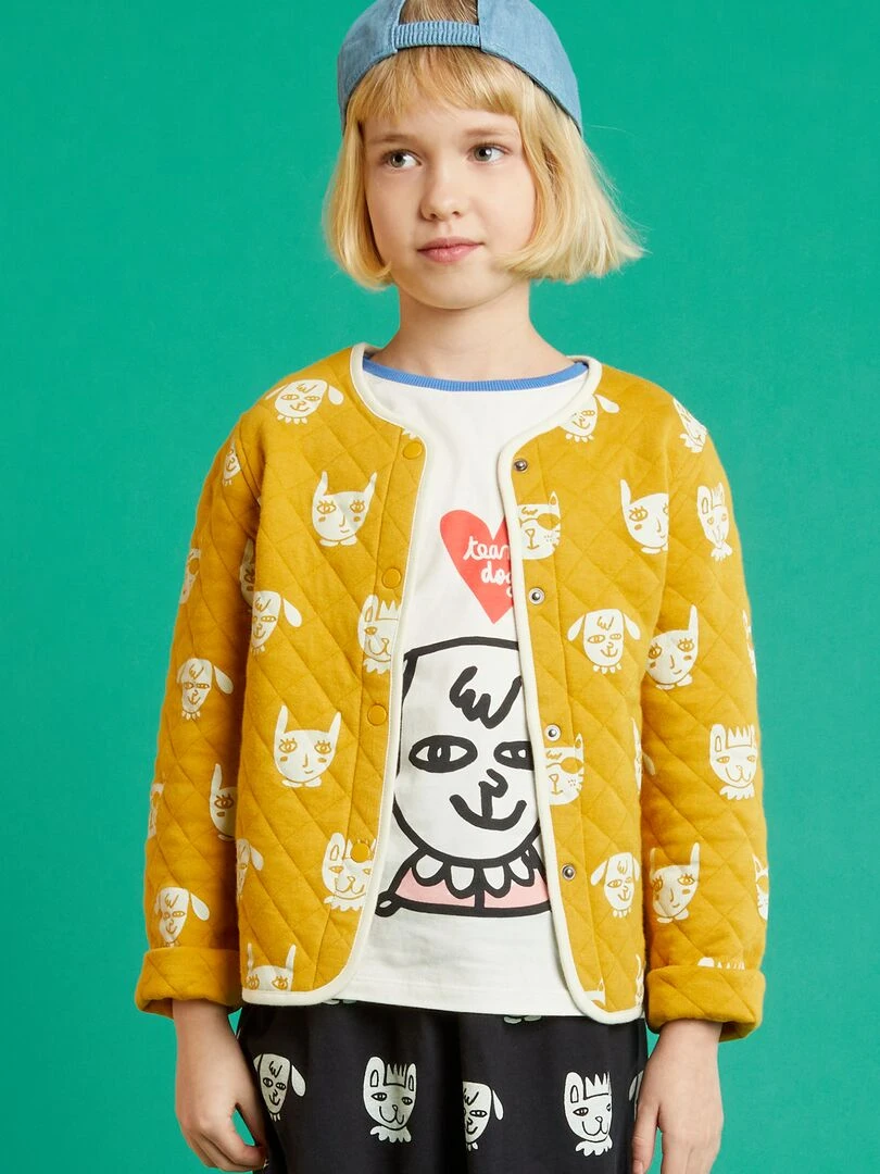 Veste en molleton matelassé X Little Bad Wolf   Jaune