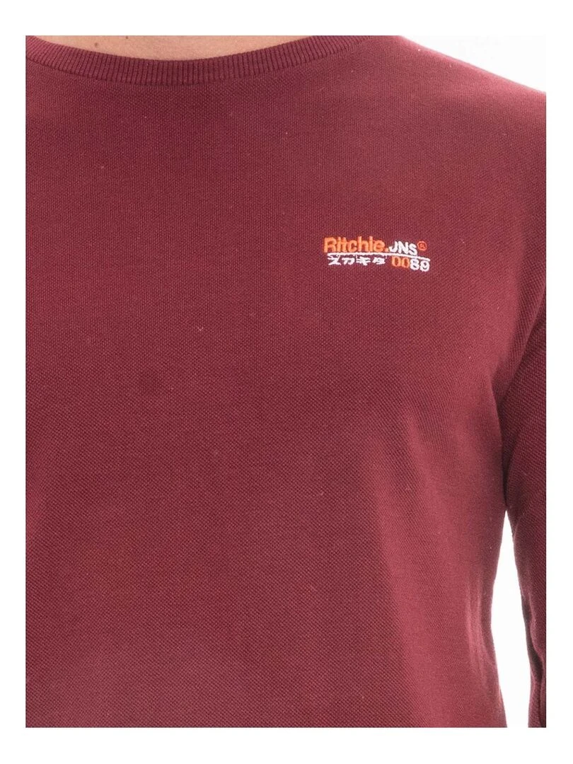 Sweat col rond WANGER   Bordeaux