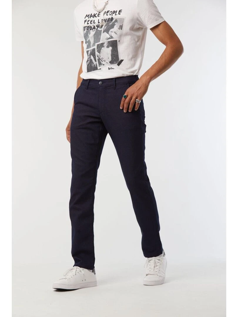 Lee Cooper Pantalon coton chino GALANT Bleu foncé