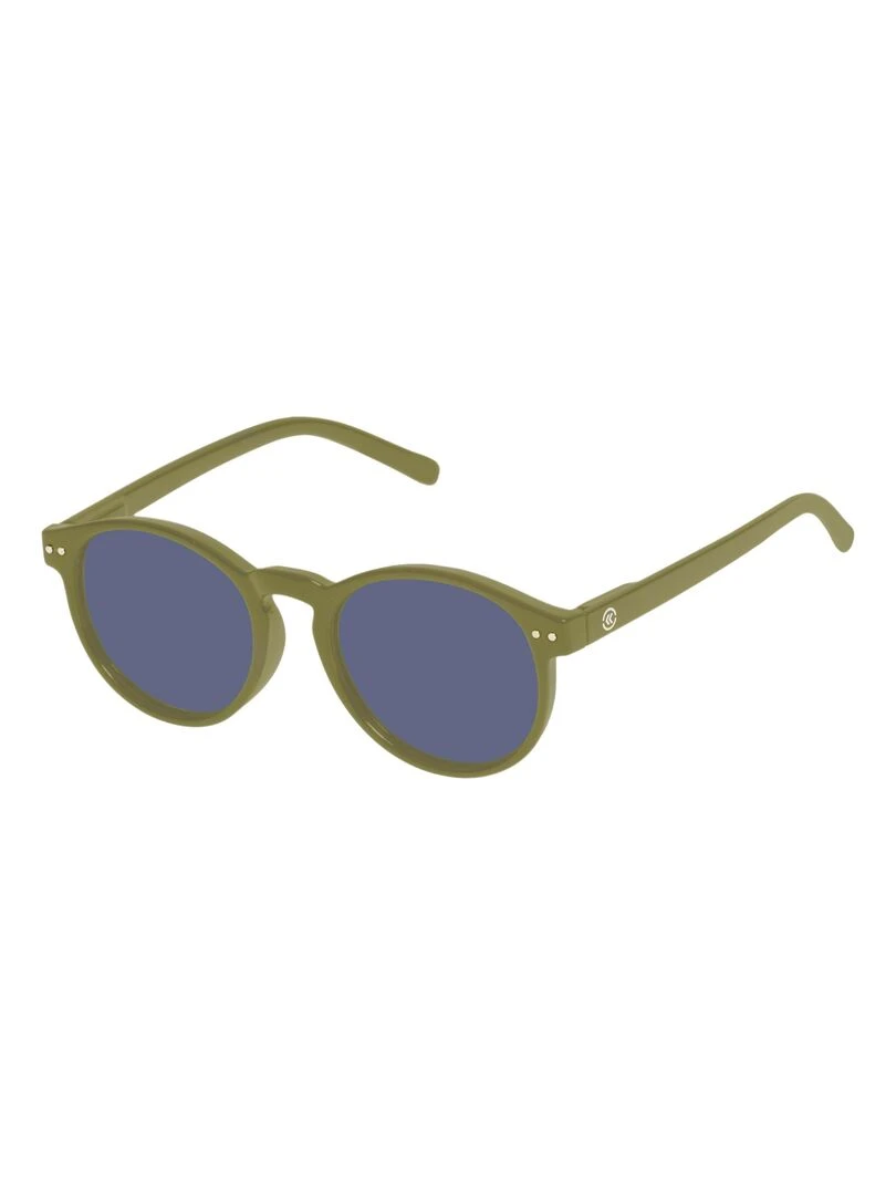 Lunettes de soleil Mixte Ovales Vert Vert