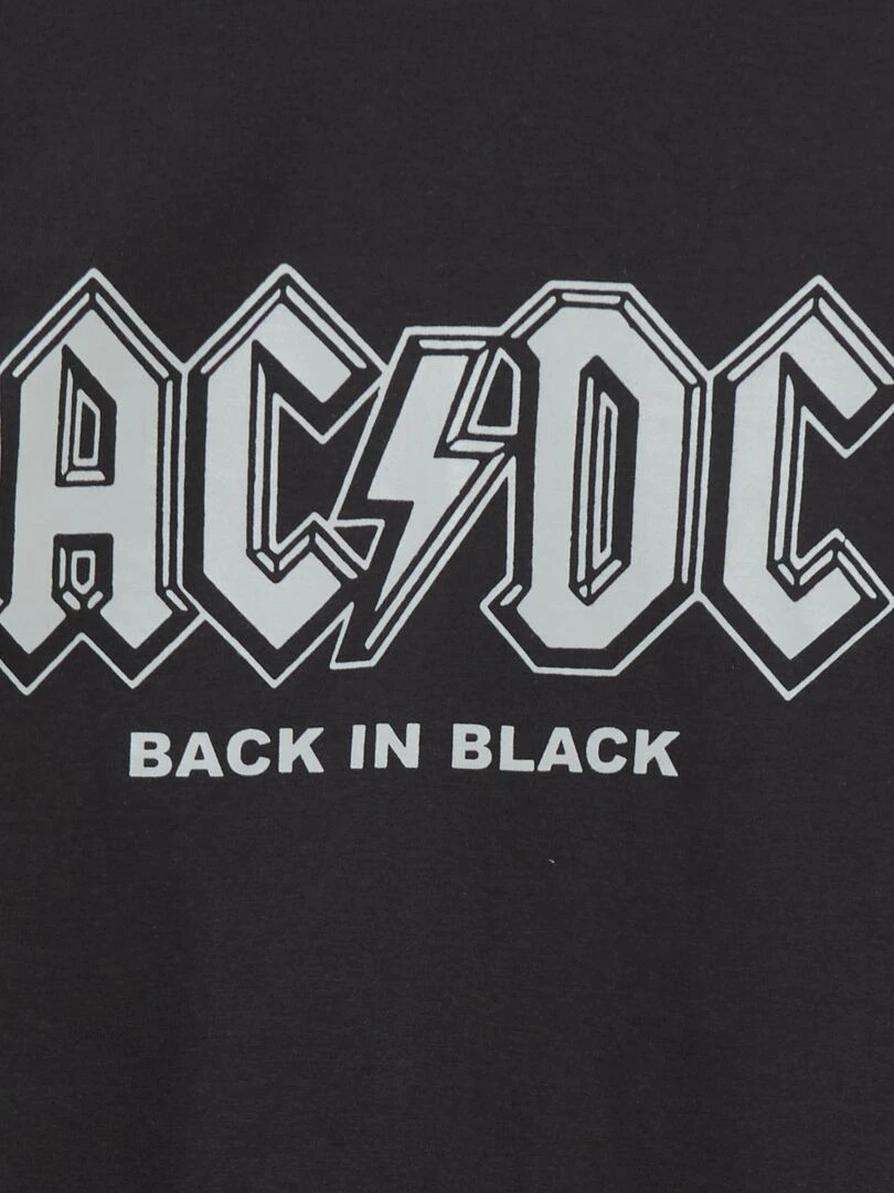 Ensemble pyjama AC/DC 2 pièces Noir