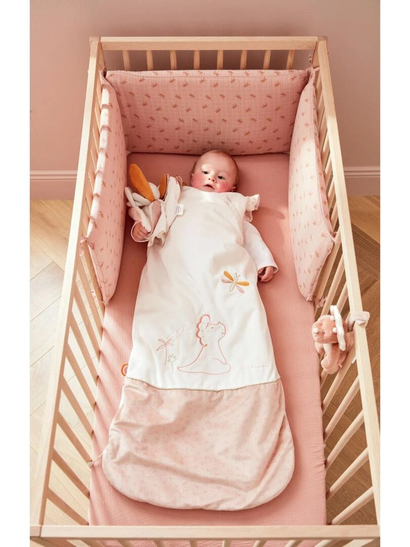 Gigoteuse 90 110 cm Stegi en veloudoux Noukie's Blanc