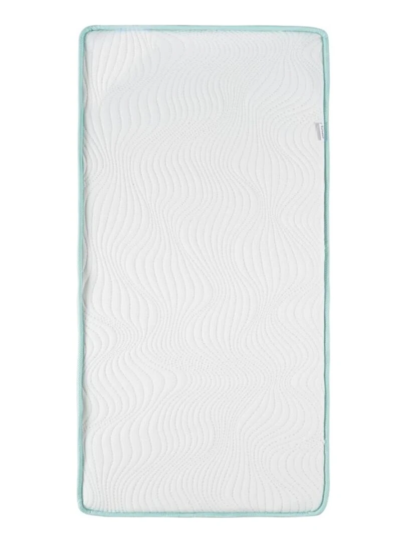 Matelas bébé Aloe vera   60 cm x 120 cm x 10 cm   Blanc