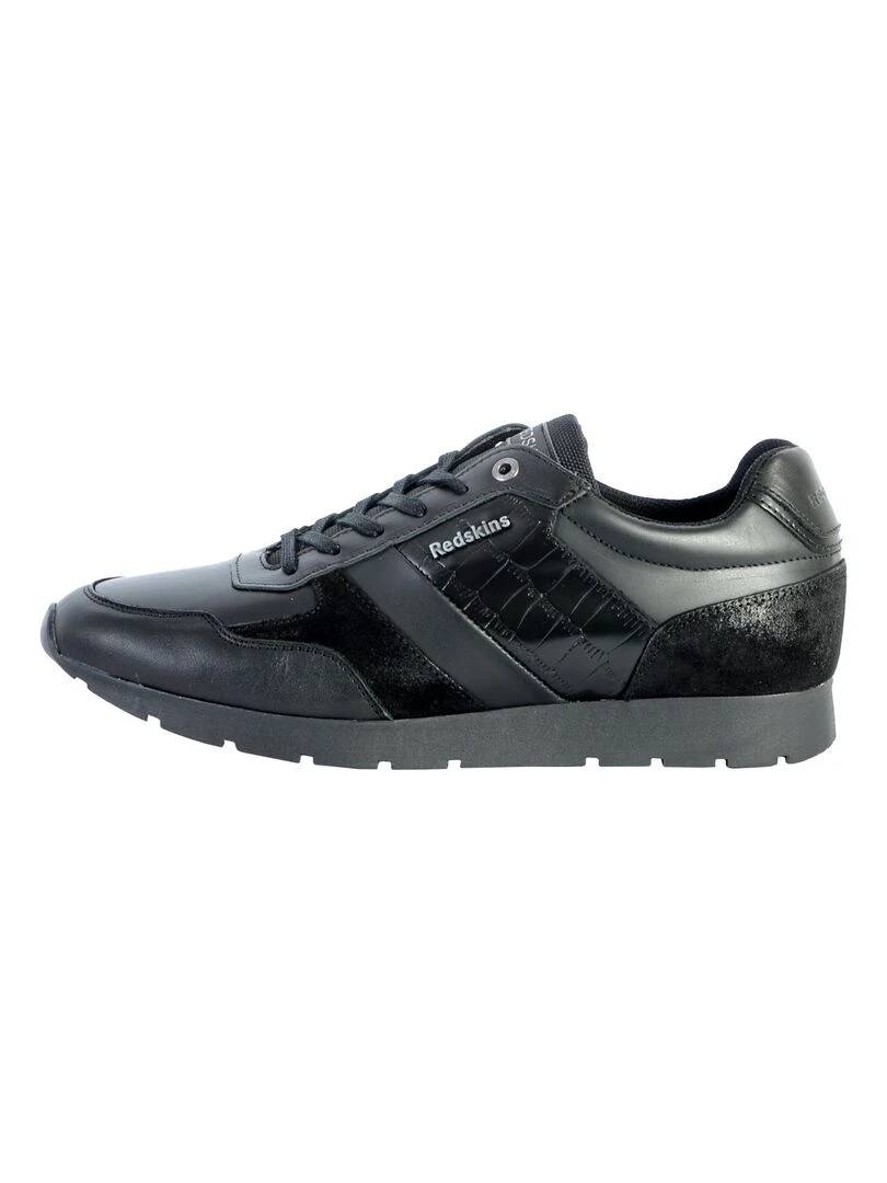 Basket Cuir Redskins Erios Noir