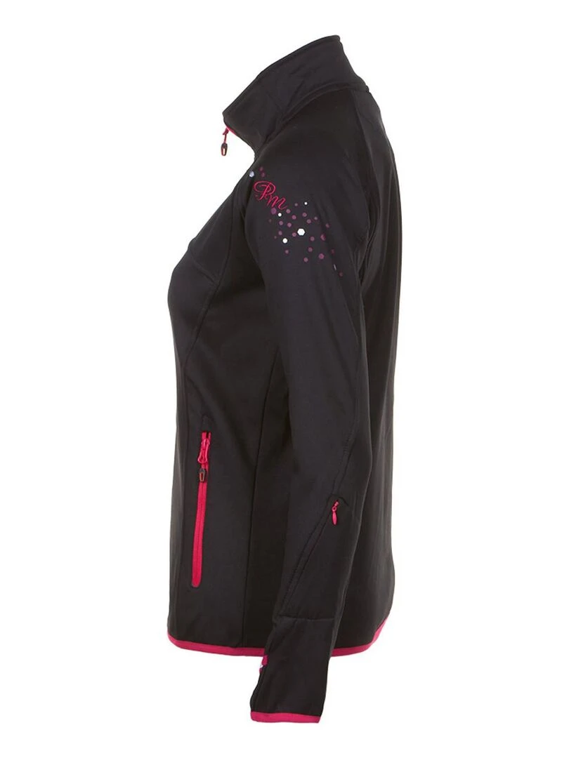 Blouson polarshell fille FACLIMATE   PEAK MOUNTAIN   Noir Noir