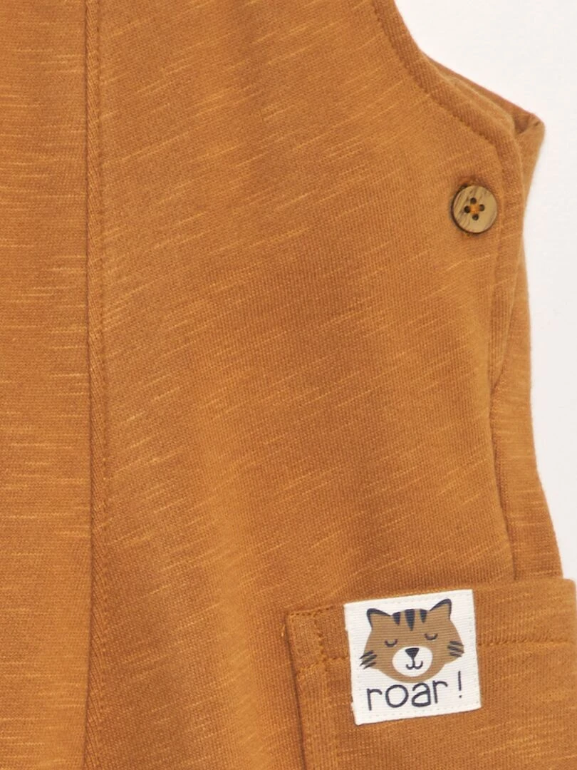 Salopette en molleton   Orange