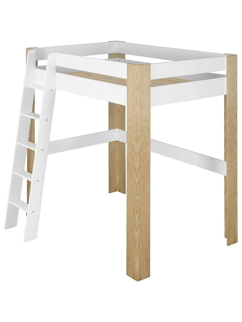 Lit mezzanine Ali AKITEN RETAIL Blanc Marron