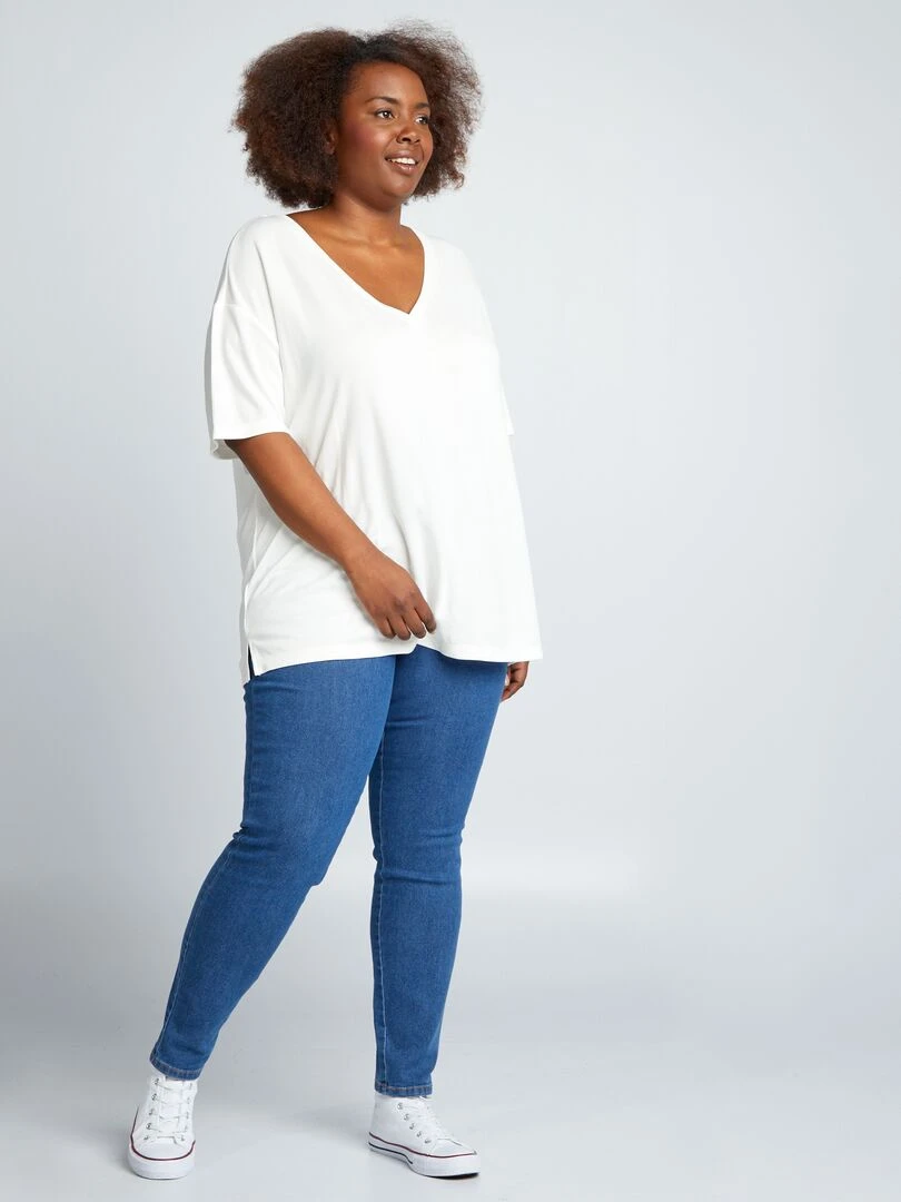 Jegging taille haute regular stretch Stone