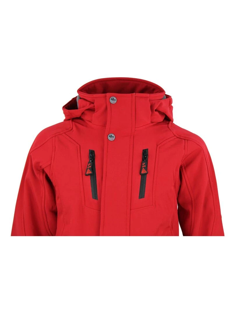 Blouson de ski garçon ECILO   PEAK MOUNTAIN   Rouge