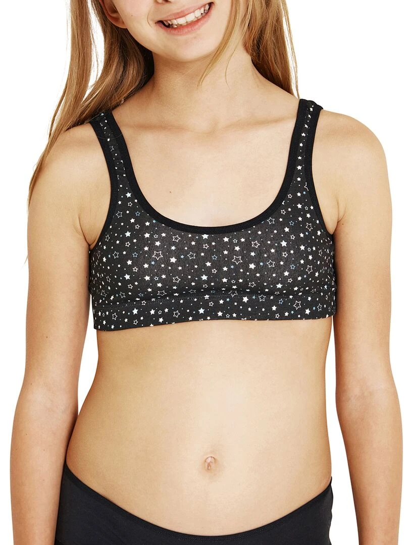 Lot de 2 brassières Girl Mode by Fille Noir