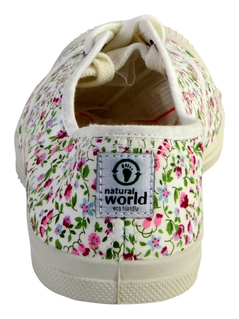 Tennis Lacet Natural World INGLES LIBERTY TINTADO  119   Blanc