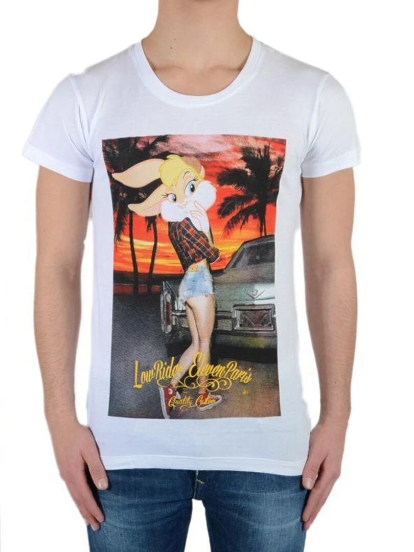 Tee Shirt Little Eleven Paris Wimp SS Mixte garçon fille Blanc Blanc