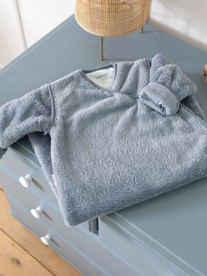 Bemini Nid d'ange BISIDE ouatiné Pady jersey et jersey   Gris foncé