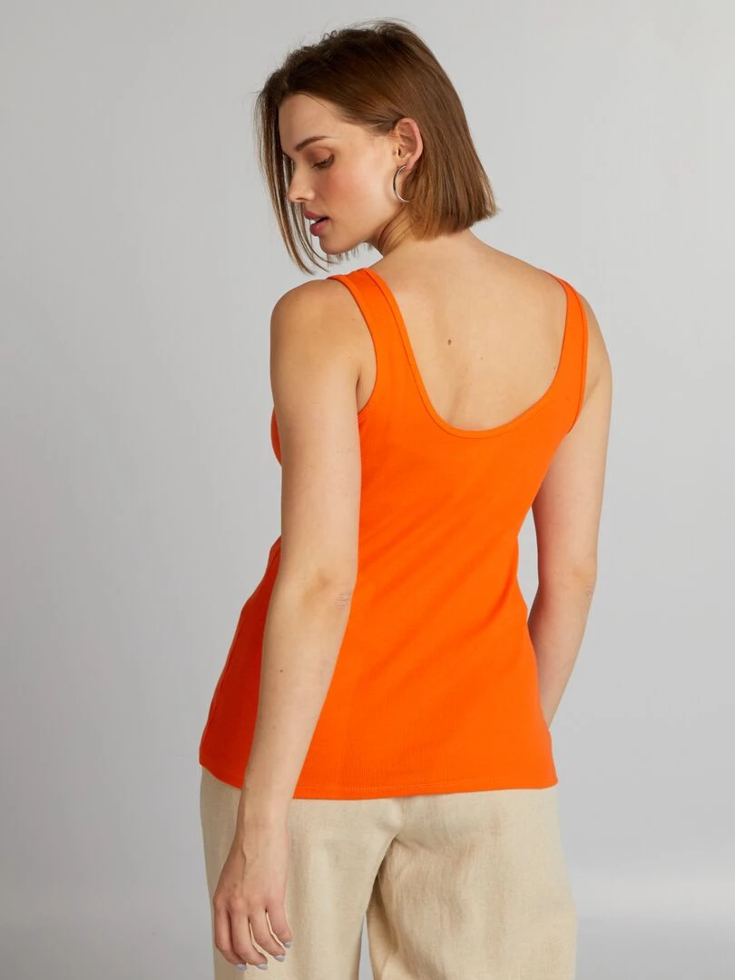 Débardeur sans manches   Orange