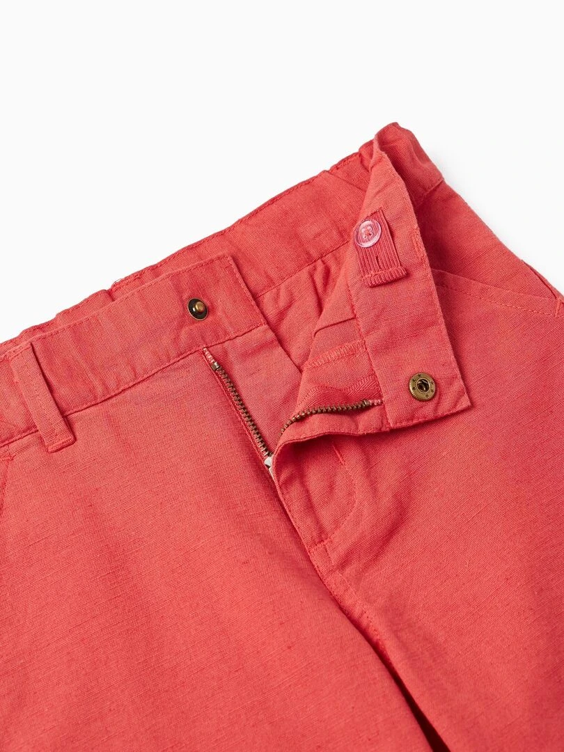 Shorts Chino pour Garçon  CÉRÉMONIE   Rouge