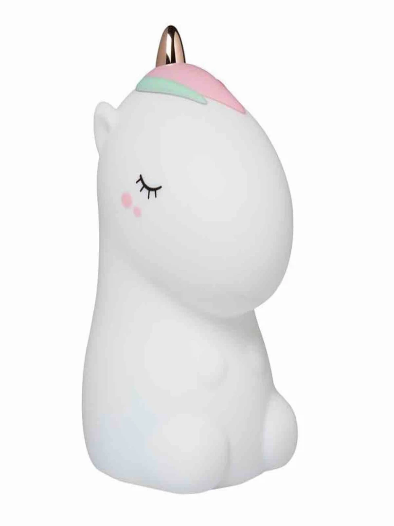 Veilleuse lumineuse en silicone Licorne Multicolore