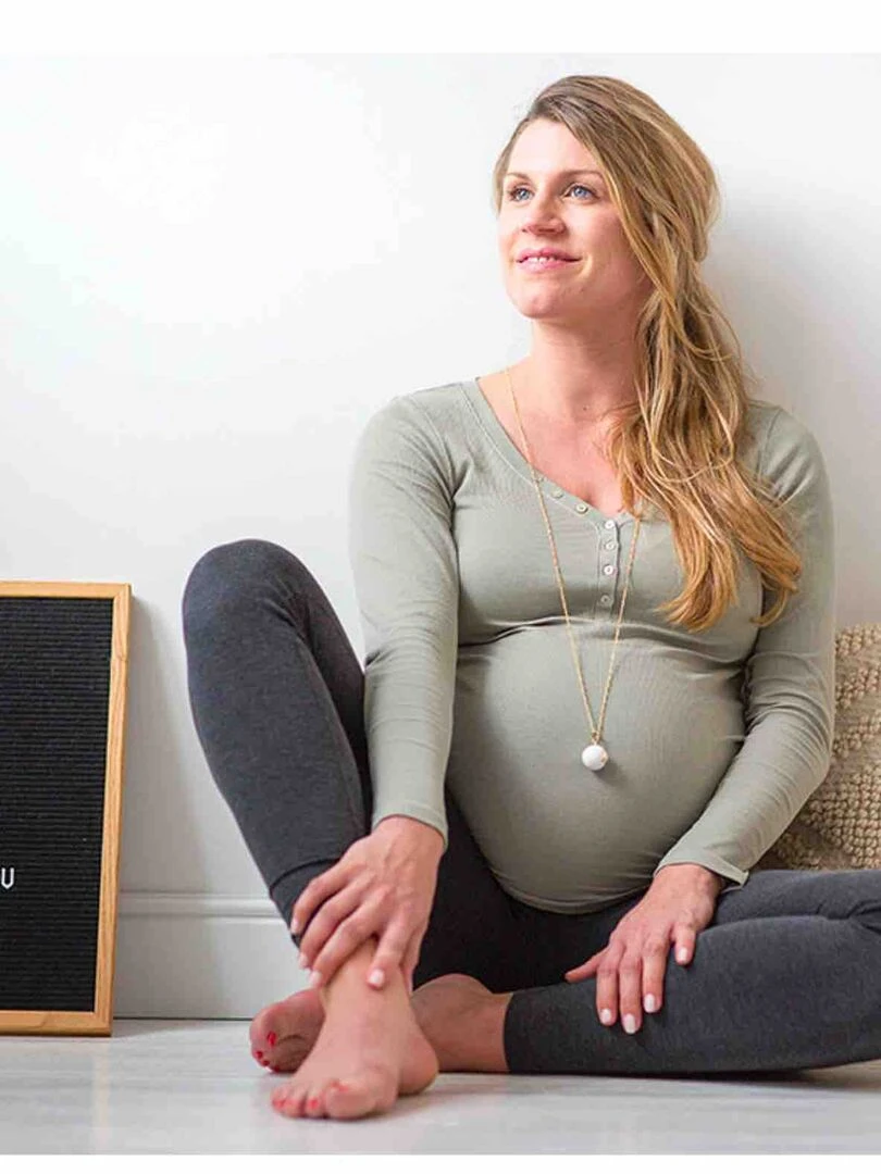 Bola de grossesse Collier bijoux avec pierre   Argenté