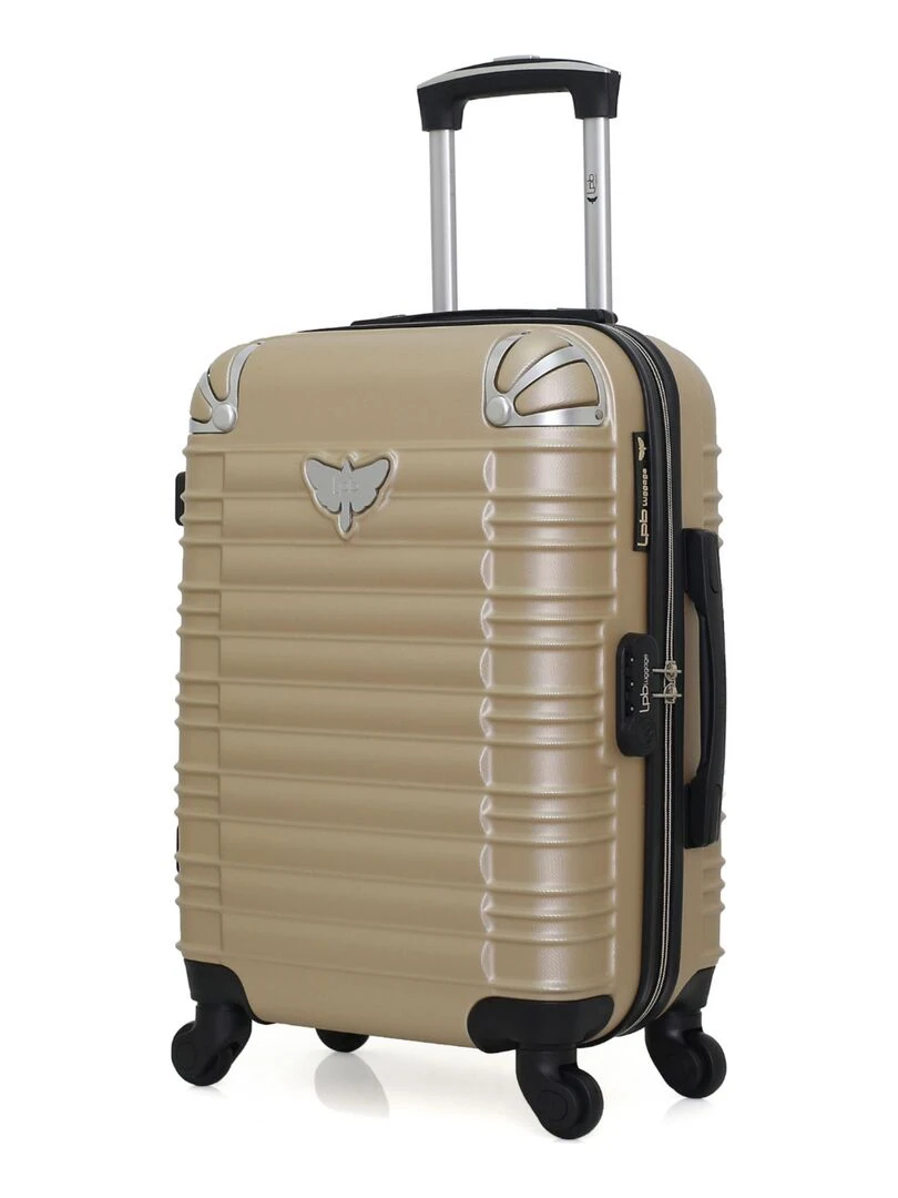 LPB LUGGAGE VALISE CABINE ABS GIULIA 4 ROUES 55 CM Beige