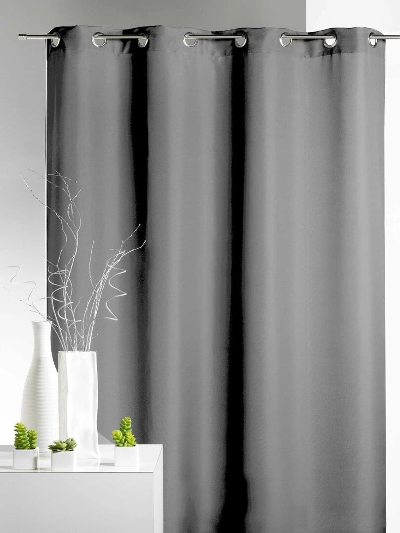 Rideau 80 % Occultant Uni gris anthracite