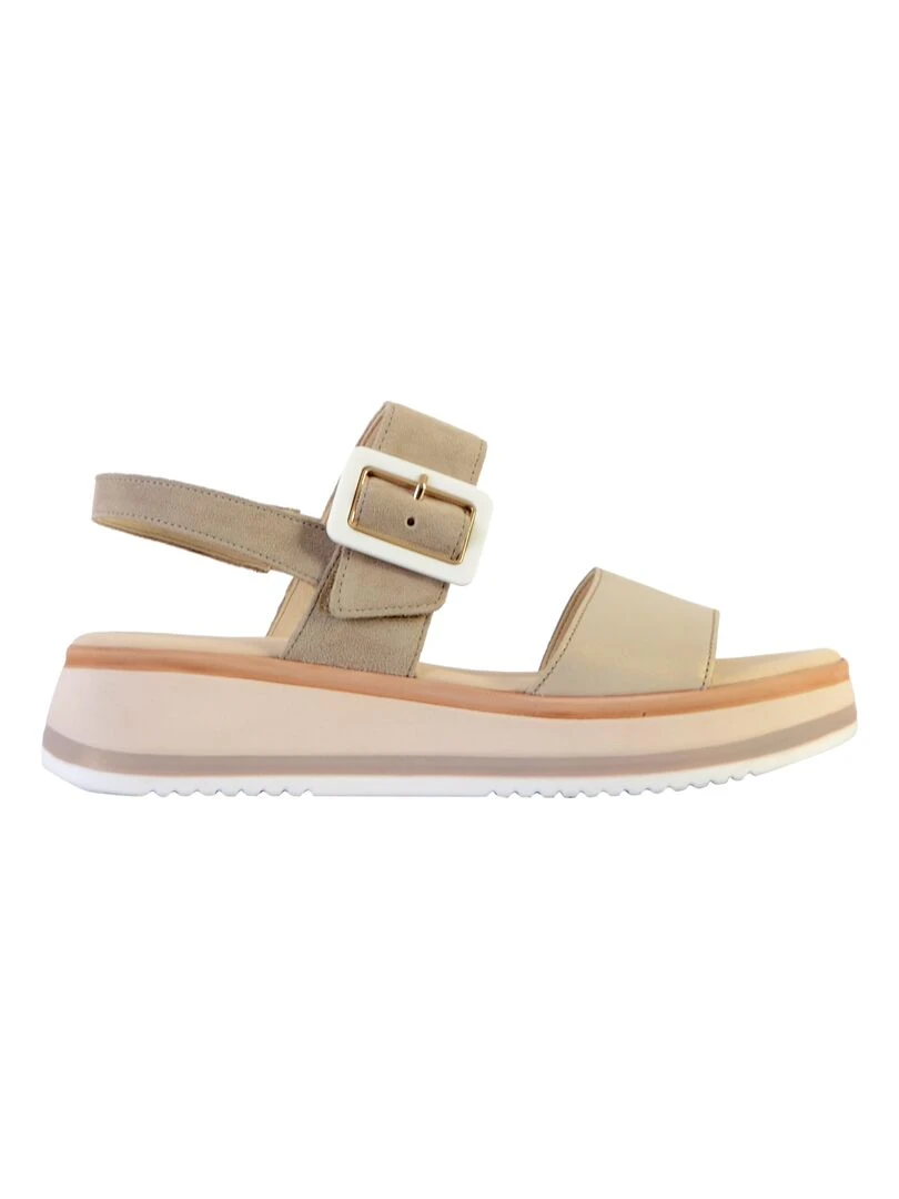 Sandale Basse Cuir Gabor FoulardCalf   Beige