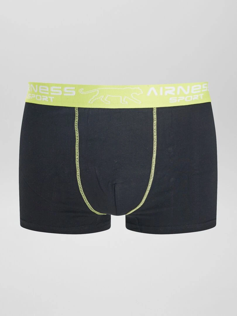 Lot de 3 boxers 'Airness' avec ceinture   Noir