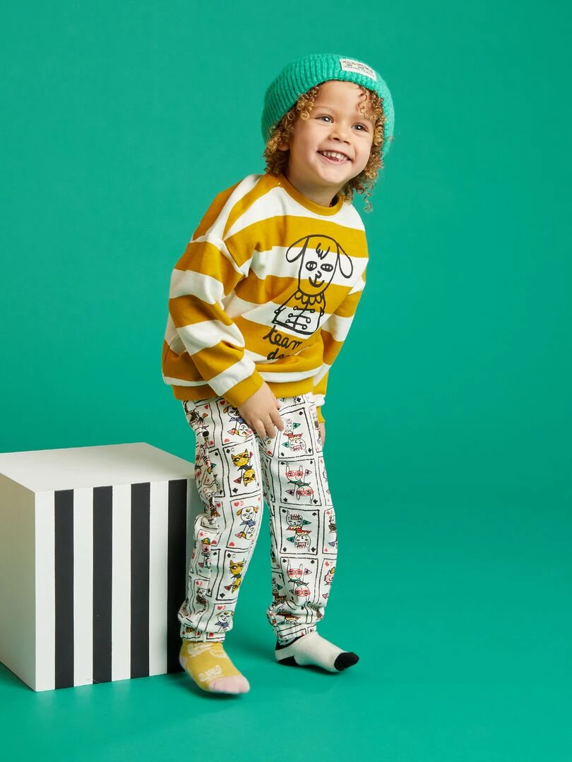 Pantalon en molleton X Little Bad Wolf   Mixte   Blanc