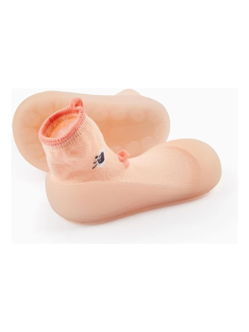 Steppies Chaussons Chaussettes Pour Bébé 'Poussin'   Rose