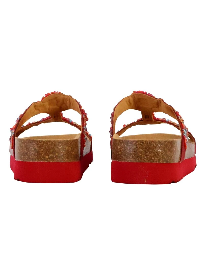 Mules à Enfiler Scholl New Bogota'Wedge   Rouge