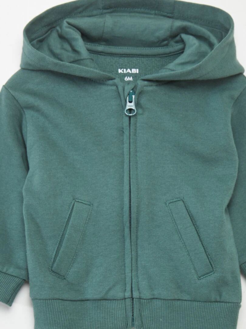 Ensemble sweat + pantalon + t shirt   3 pièces   Vert