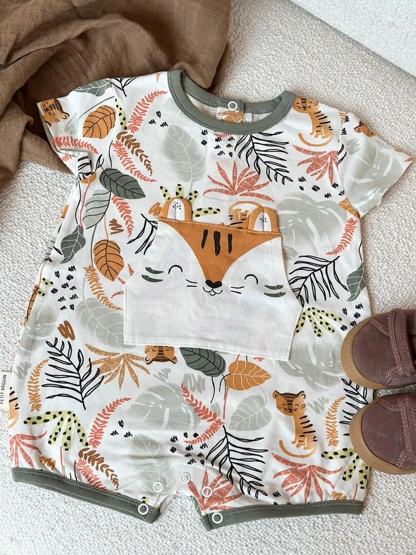 Barboteuse bébé Dumbea   Ecru