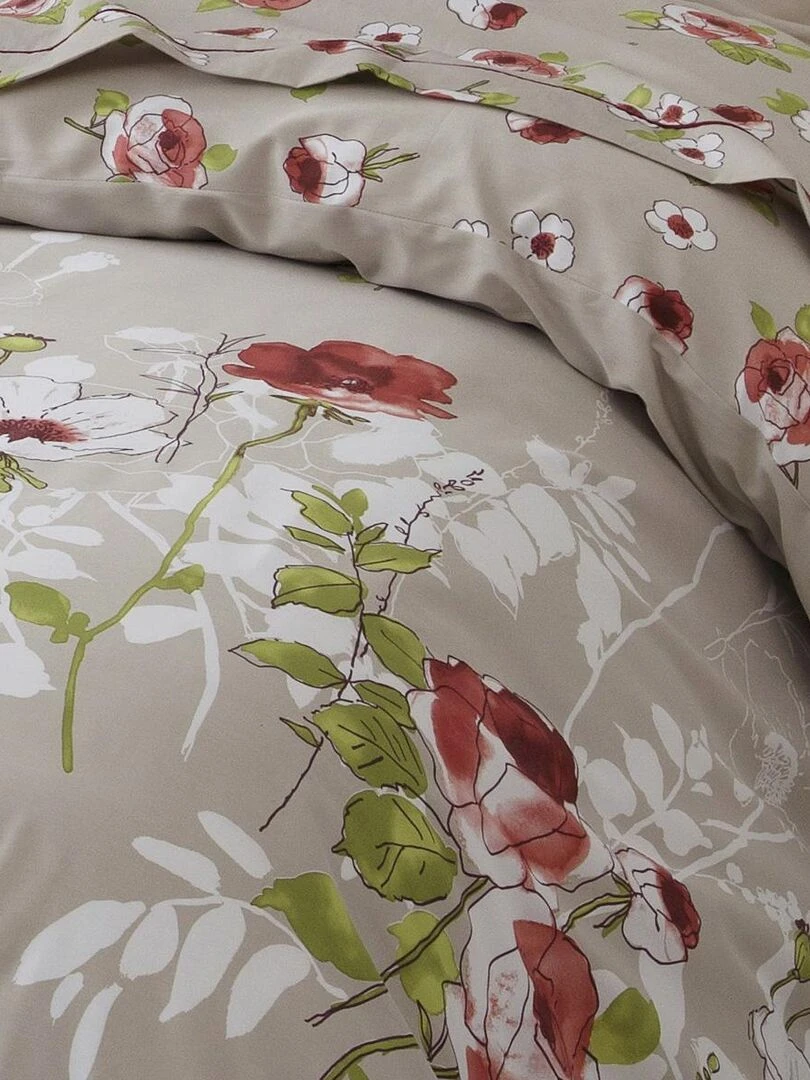 Parure de couette esprit champêtre   Beige clair