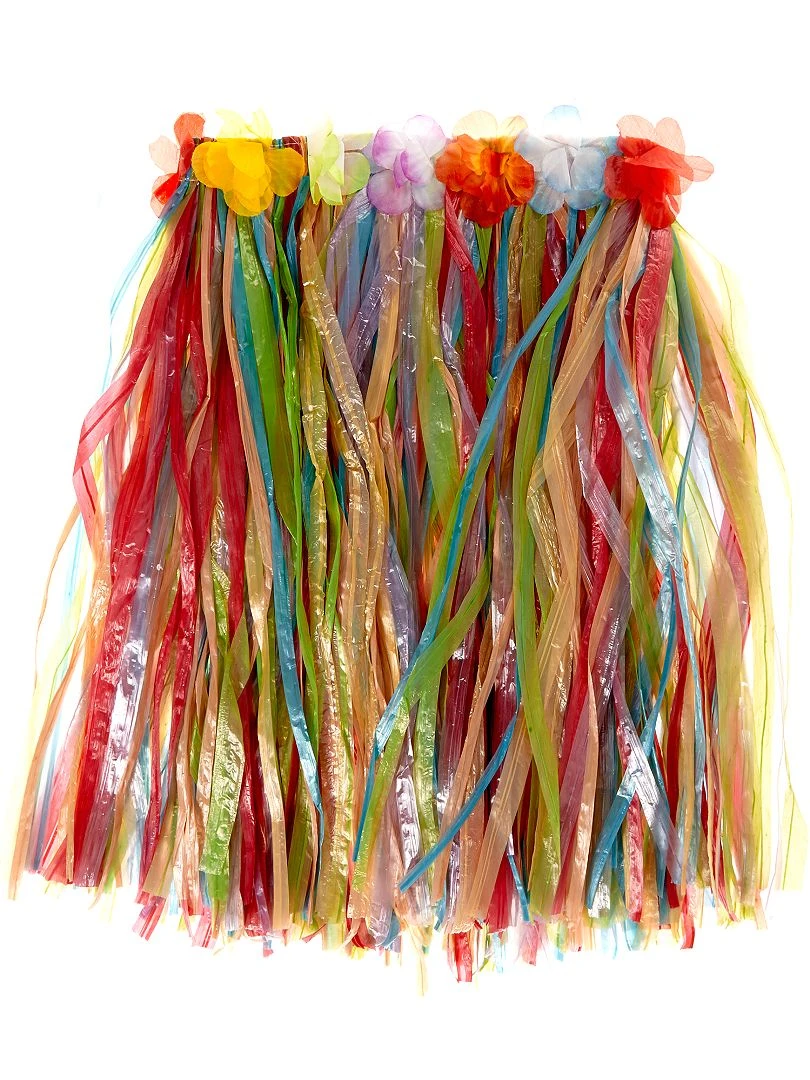 Accessoire jupe hawaïenne multicolore