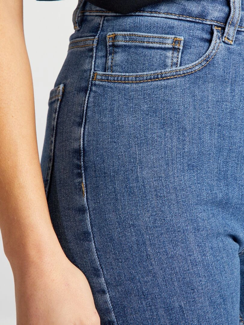 Jean skinny taille haute   Bleu