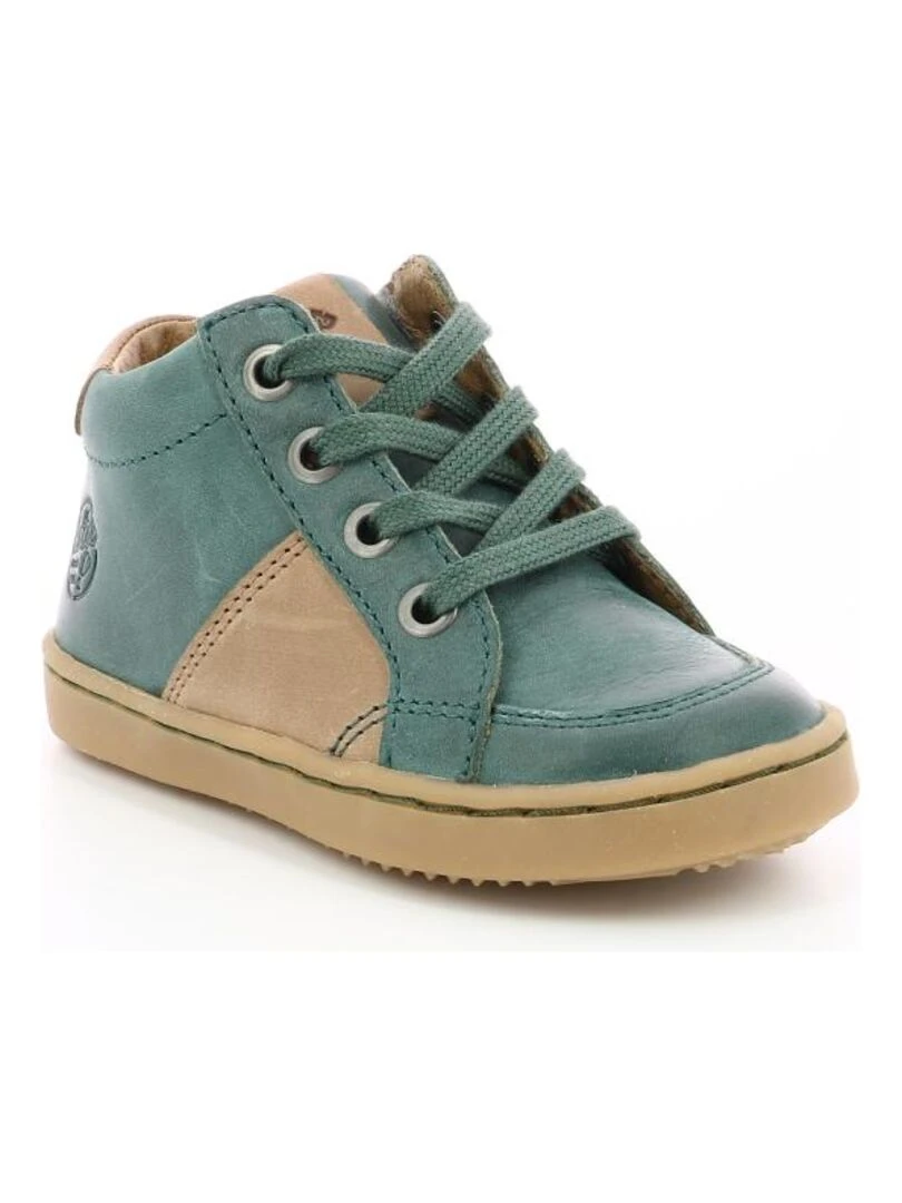 Sneakers hautes Cuir Wiki Vert