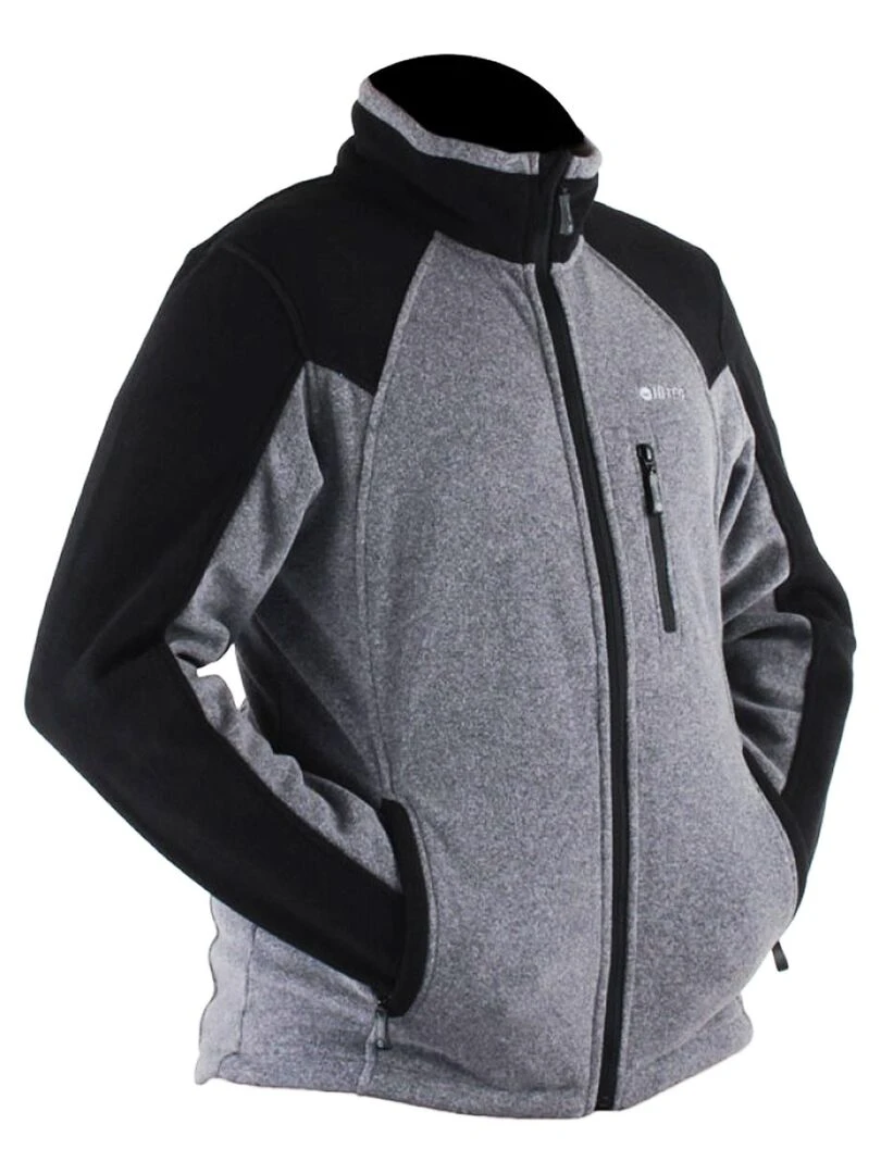 Hi Tec   Veste polaire MONAR   Gris Noir Noir
