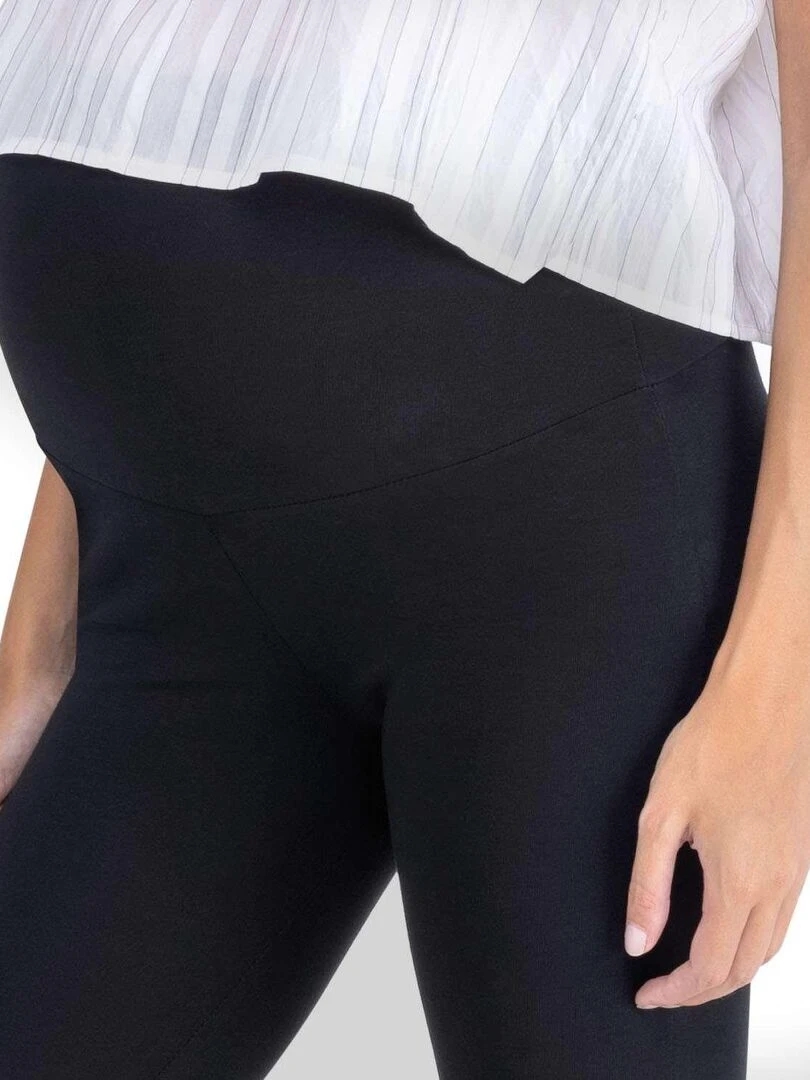 Legging de grossesse 4 saisons en coton   Noir   Noir