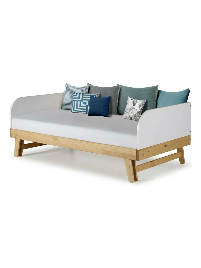 Lit gigogne Ami AKITEN RETAIL Blanc Marron