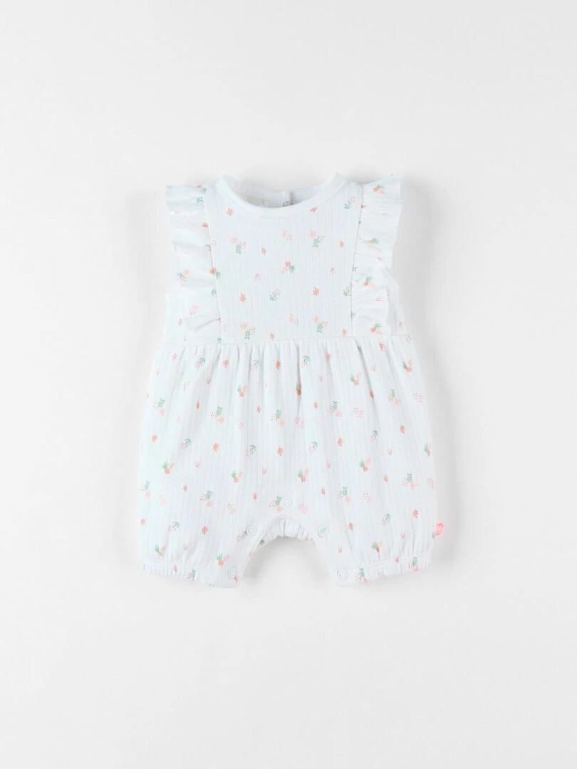 Combishort fleurie en jersey Noukie's Rose