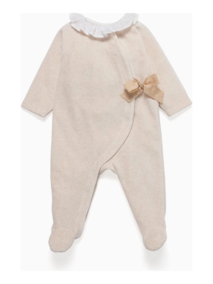 Pyjama manches longues egyptian dreams 'Zippy' Beige clair