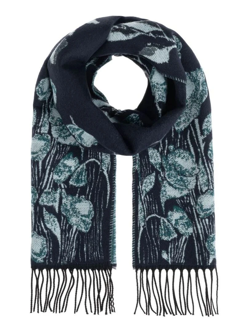Echarpe Floraison   Fabriqué en France   Vert