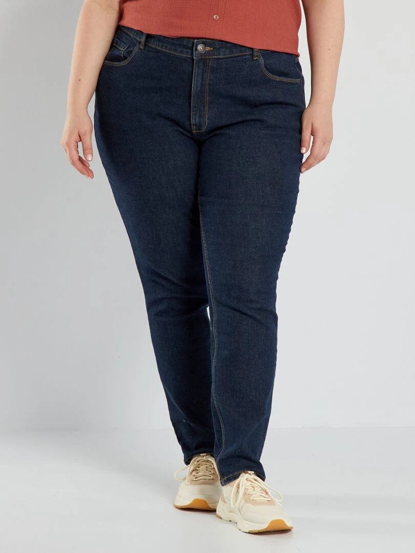 Jean slim à taille haute L32 Brut