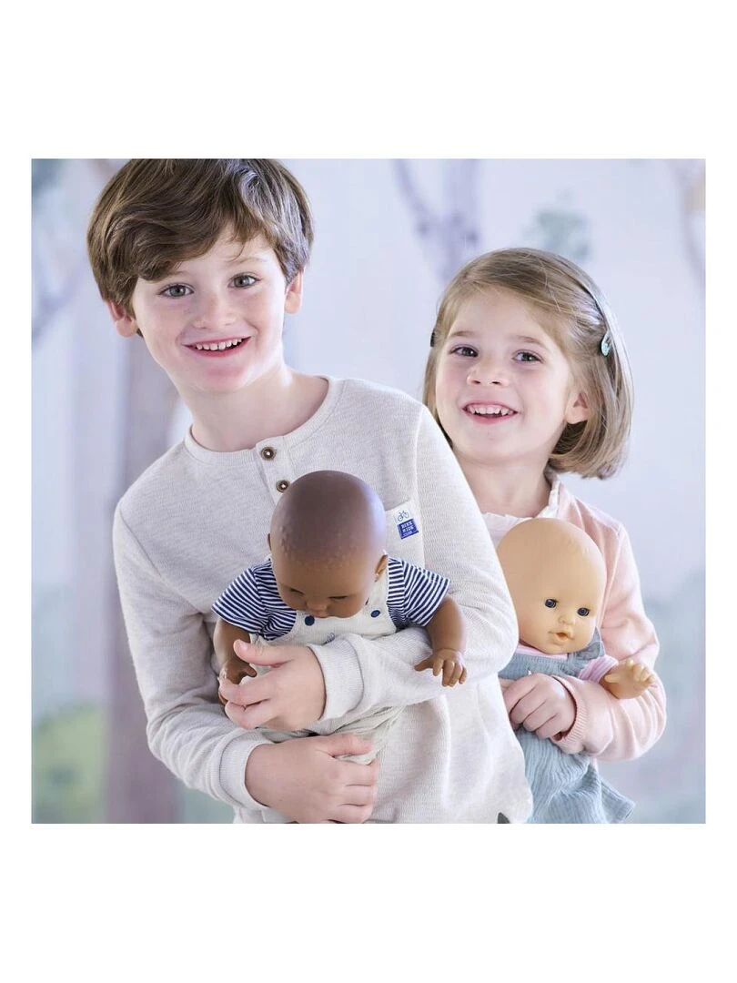 Robe à volants et T Shirt Bords de Loire pour poupon 36 cm   Vert