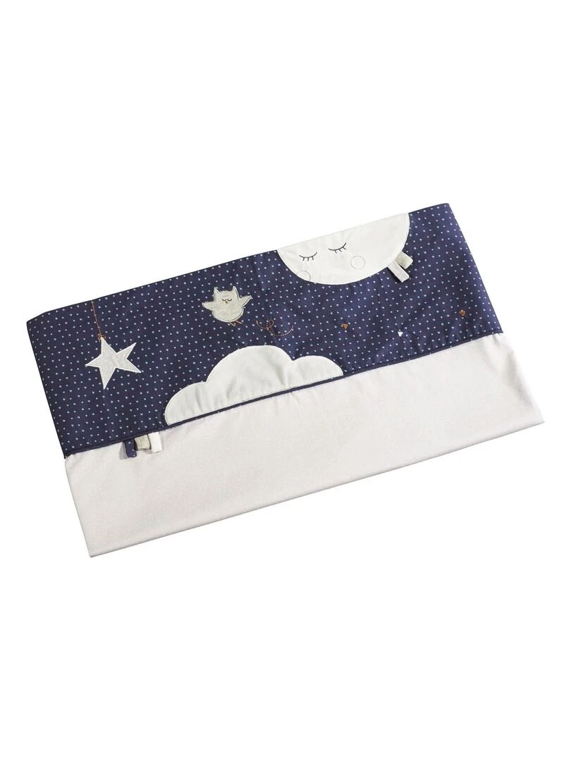 Parure de lit bébé 190x140cm et taie en coton bleu SAUTHON Bleu