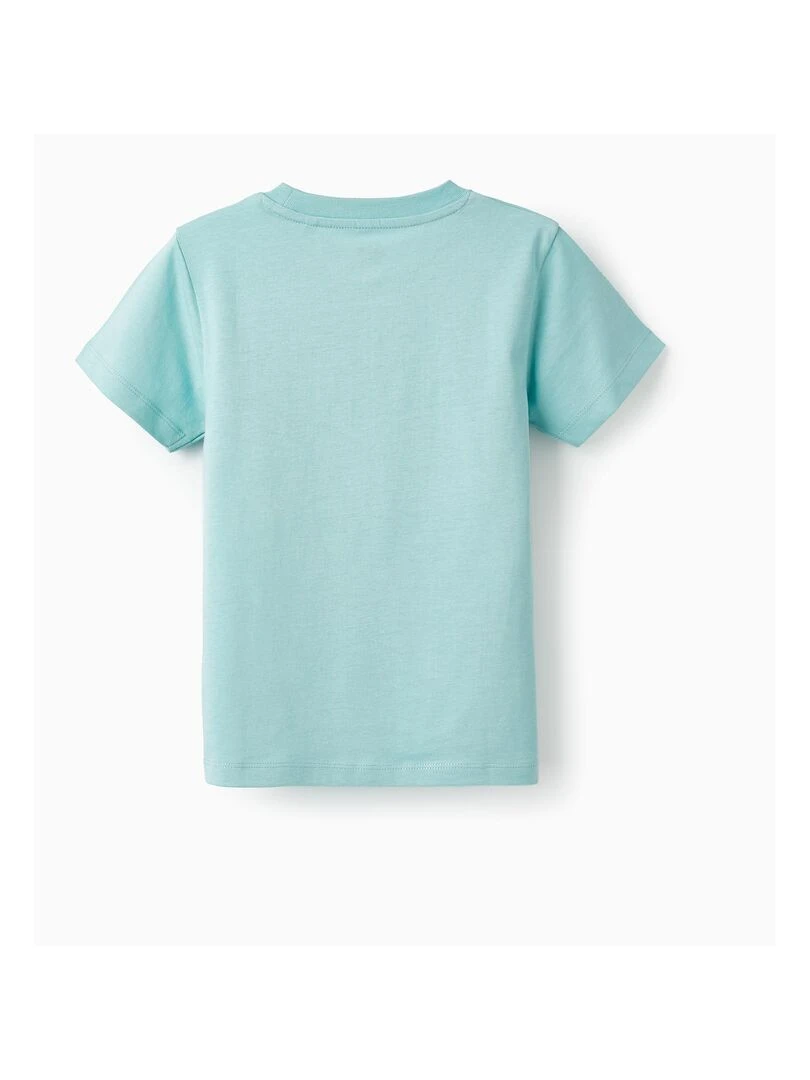 T shirt en coton pour garçon 'Batman' manches courtes Bleu
