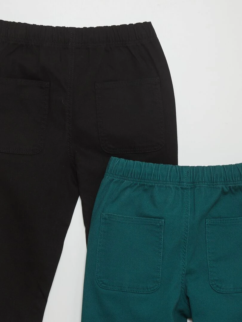 Pantalon esprit 'jogger'   Noir