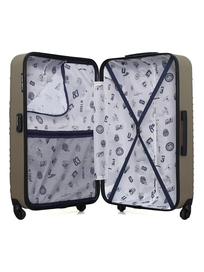 CAMPS UNITED   VALISE GRAND FORMAT ABS CAMBRIDGE 4 ROUES 75 CM   Beige