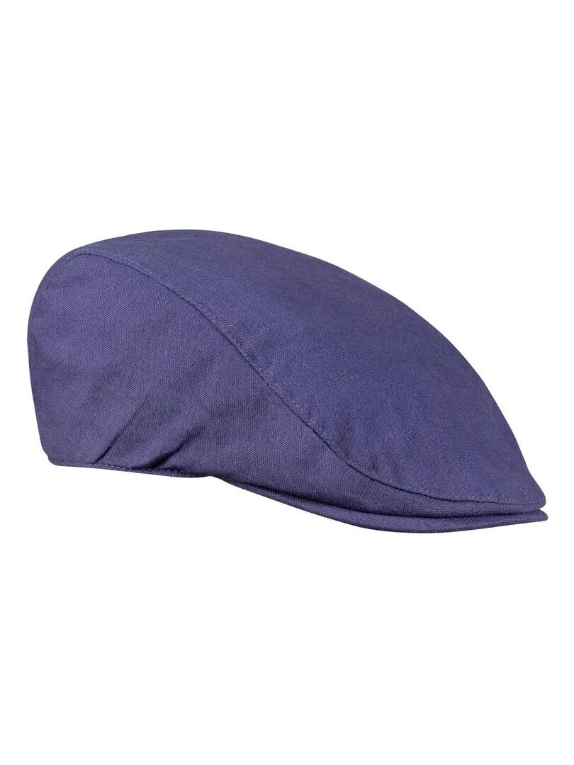 Casquette Plate Lin Coton Olmo Bleu marine