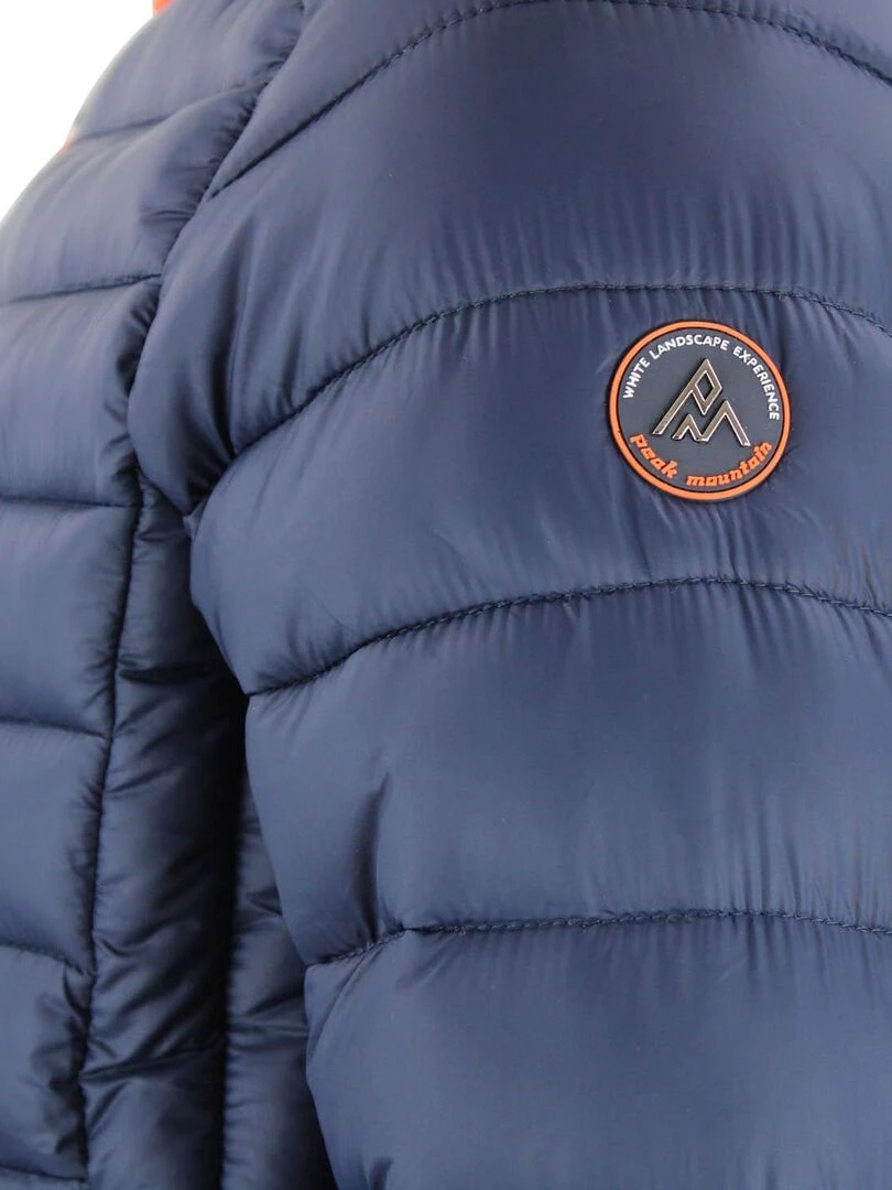 Doudoune fine à capuche homme CAEN   PEAK MOUNTAIN   Bleu marine